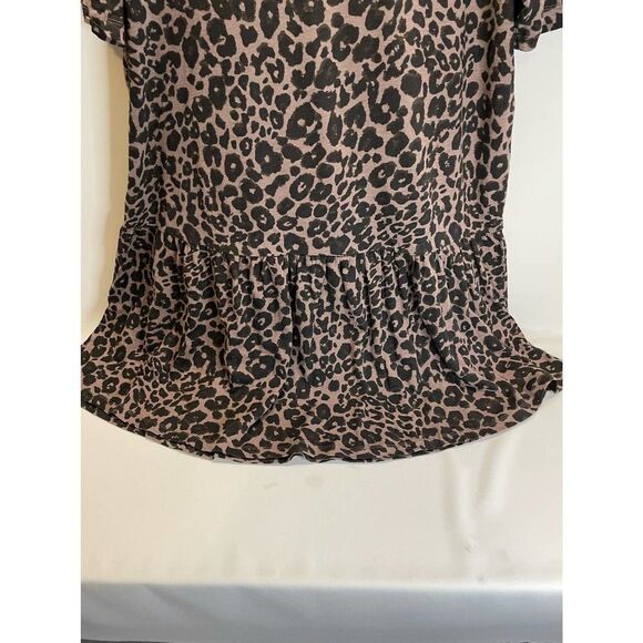 Sanctuary Bryanna Knit Dress Brown Leopard Animal Print Dress XXL NEW - Picture 2 of 7